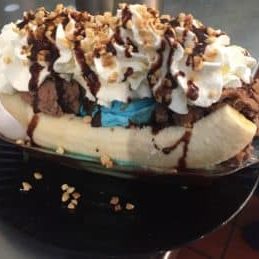 Photo of banana split ice cream dish at The Coffee Importers restaurant